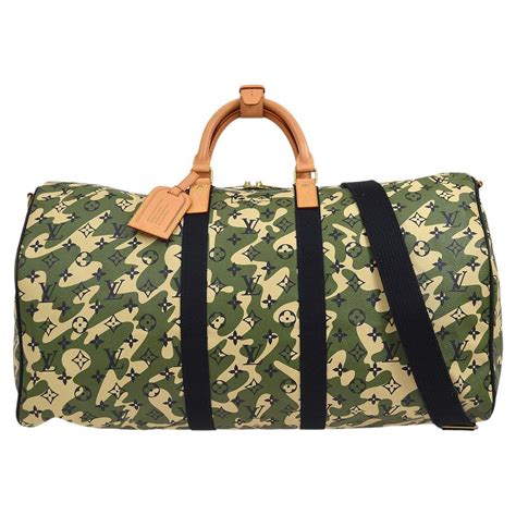 louis vuitton camo luggage|Louis Vuitton bag duffle.